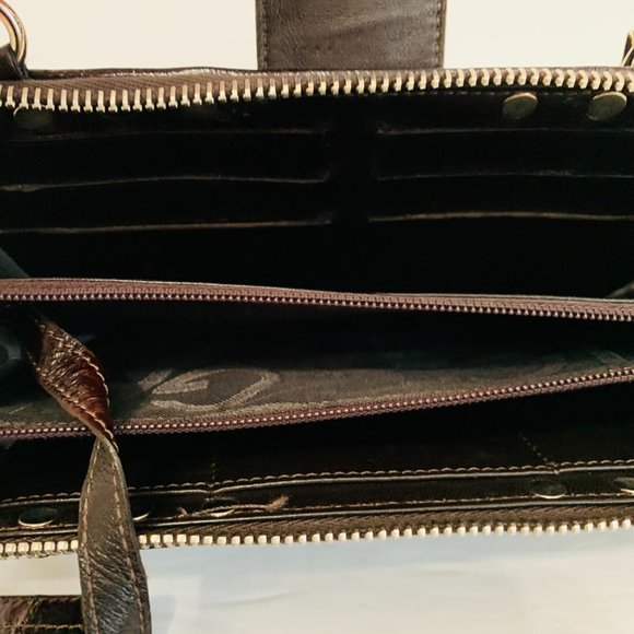 AUTH DOLCE & GABBANA FUR LEATHER STUDDED CLUTCH WRISTLET W COA MADE IN ITALY - Picture 10 of 14